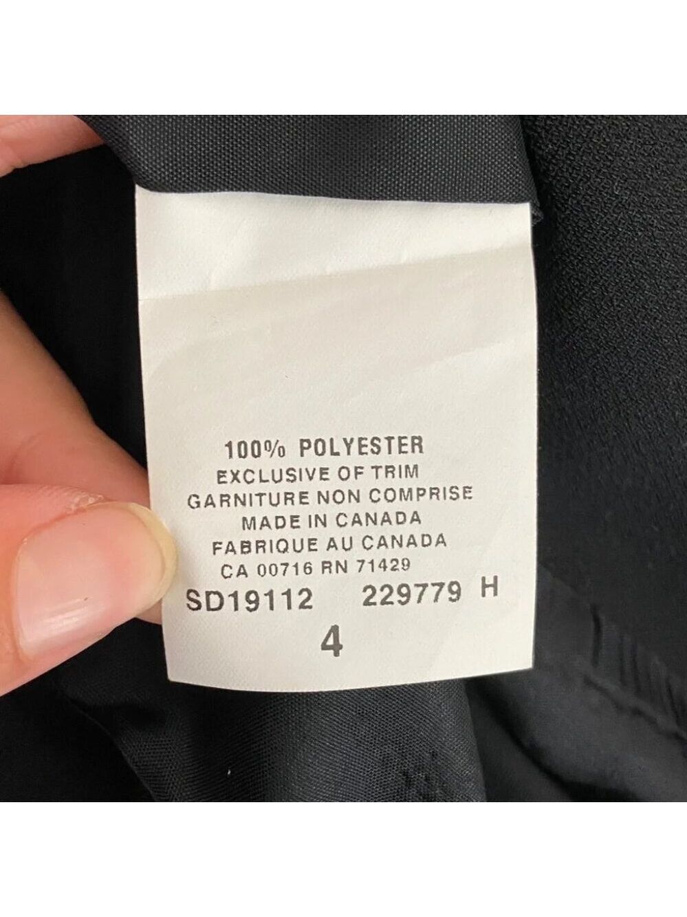 Vintage Studio Jax Black Blazer with Satin Trim size 4 - Picture 6 of 7